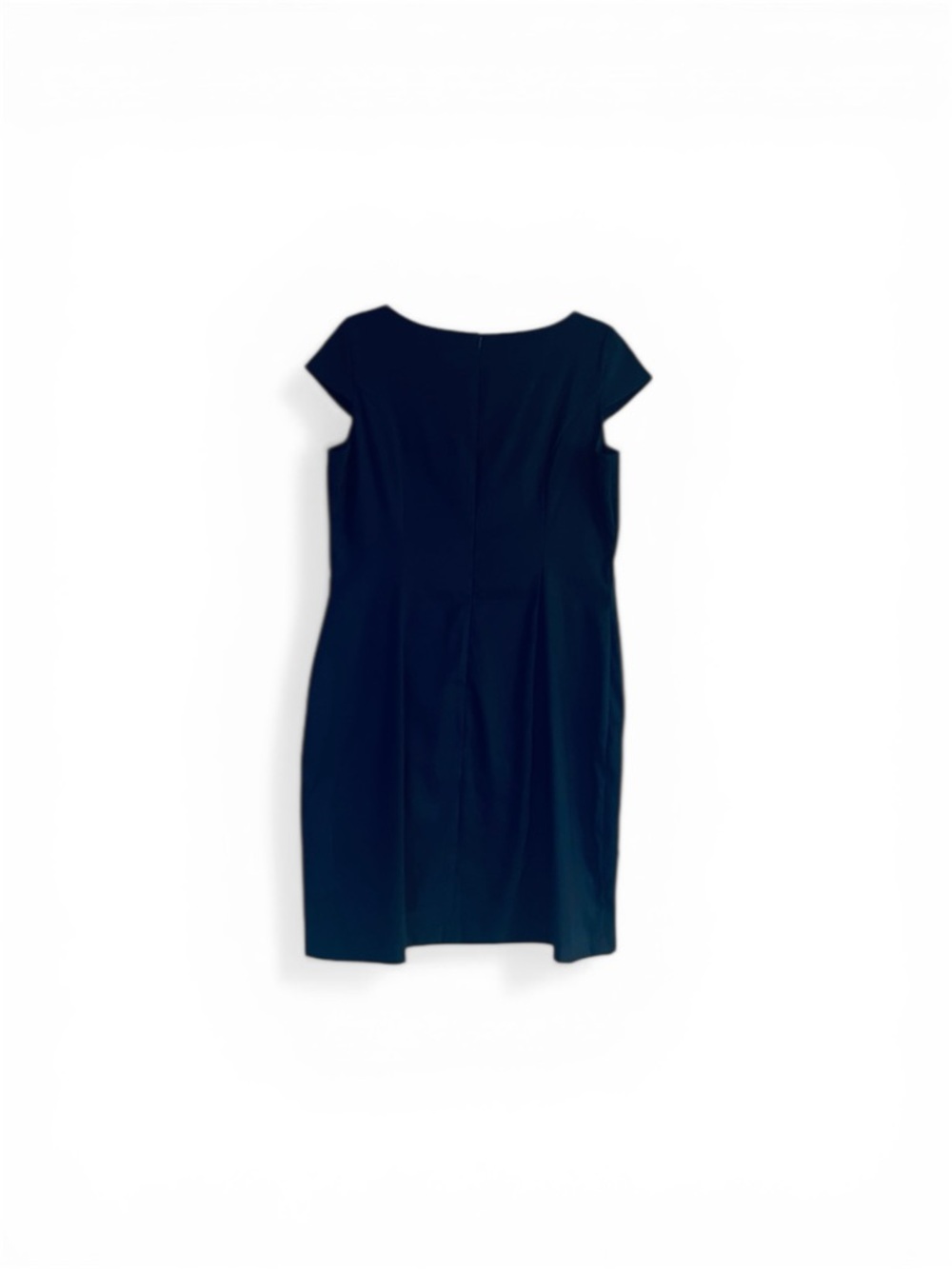 Dress Barn Navy Bodycon Sheath Bandage Dress with Cap Sleeves - Size 16